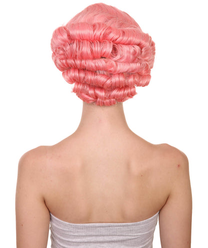 フレンチー グリース ピンクウィッグ H-4546 プレミアム通気性キャップレスキャップ