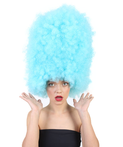 Wigs2youハロウィンパーティープレミアムレディースH-2003 着けやすい 非常に快適 スーパーサイズジャンボライトブルーアフロウィッグ