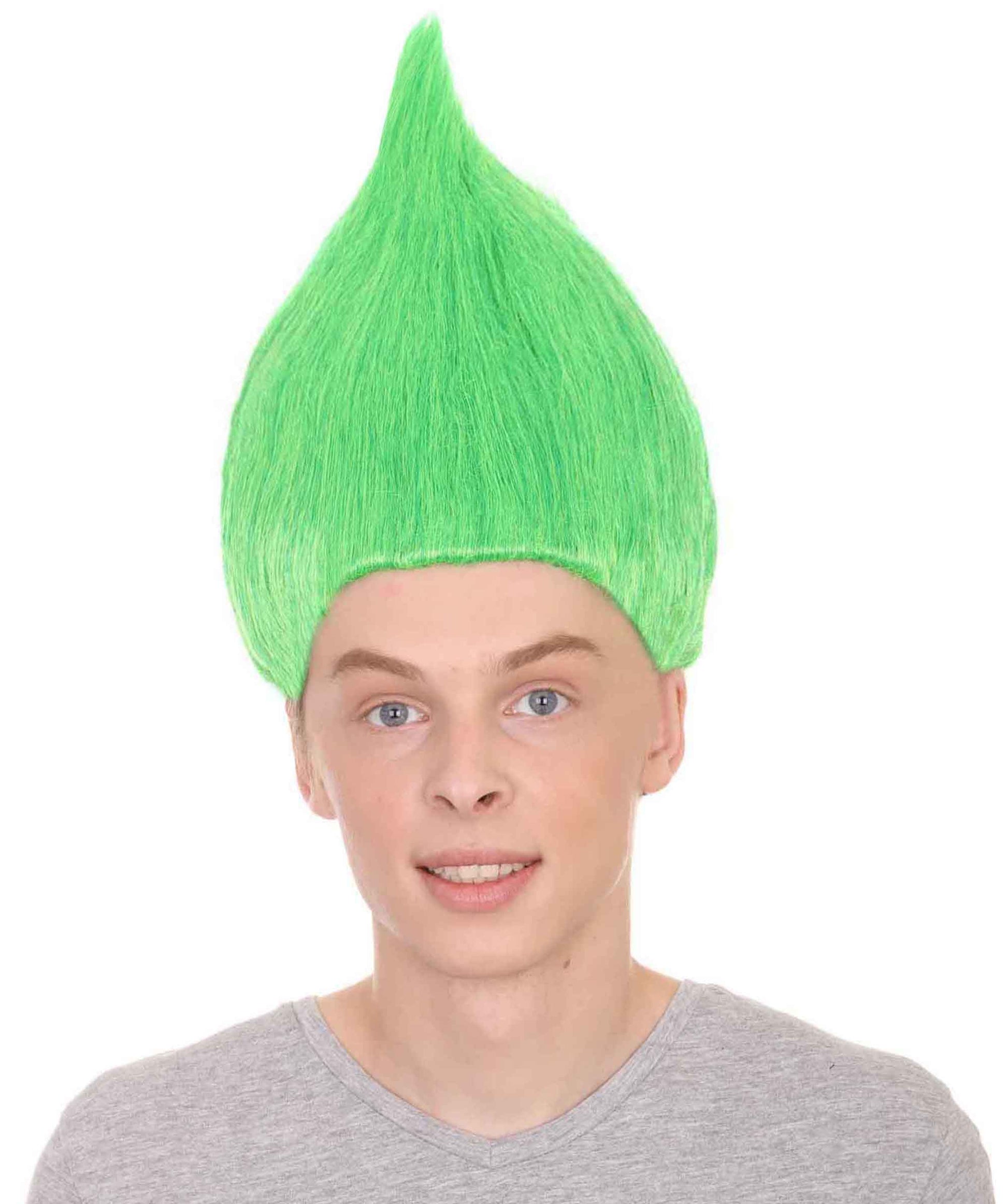 Wigs2you ハロウィン パーティー プレミアム メンズ H-635 トロールズ ウィッグ グリーン色