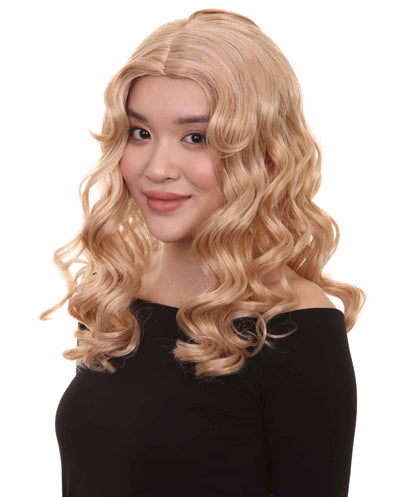 Wigs2you ハロウィンパーティー プレミアム レディース H-1103 とても快適なアリスウィッグ 鏡の国のアリス ゴールデンブロンドカラー