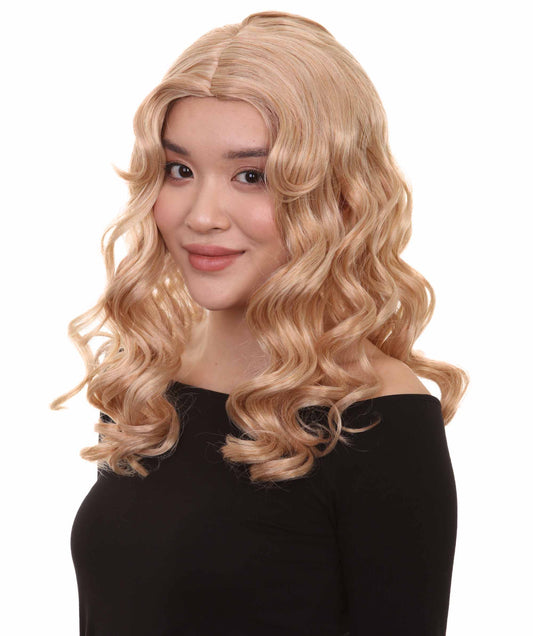 Wigs2you ハロウィンパーティー プレミアム レディース H-1103 とても快適なアリスウィッグ 鏡の国のアリス ゴールデンブロンドカラー