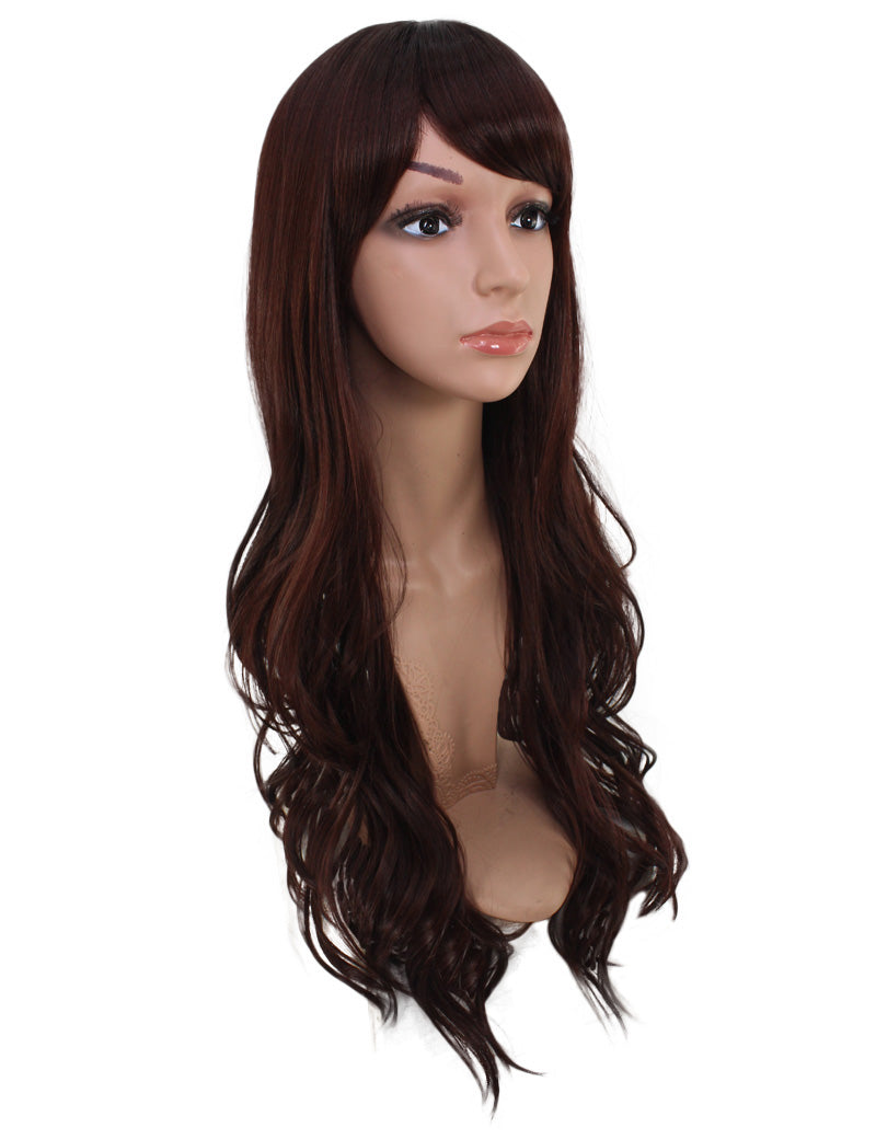 耐熱商品 ロングウィッグ ナチュラルウェーブで女の子らしいスタイルに 74cmで超ロング！ ウィッグネット付き W-519