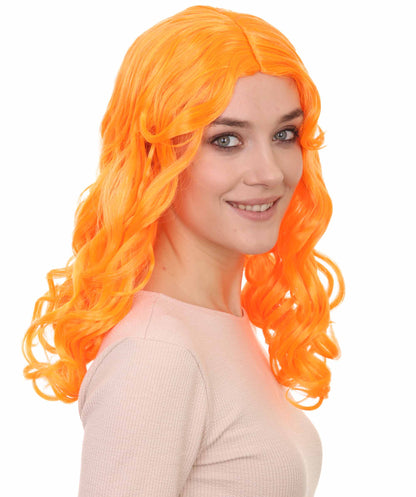 Wigs2you ハロウィンパーティー プレミアム レディース H-1082 アリスウィッグ 鏡の国のアリス パンプキン オレンジ色