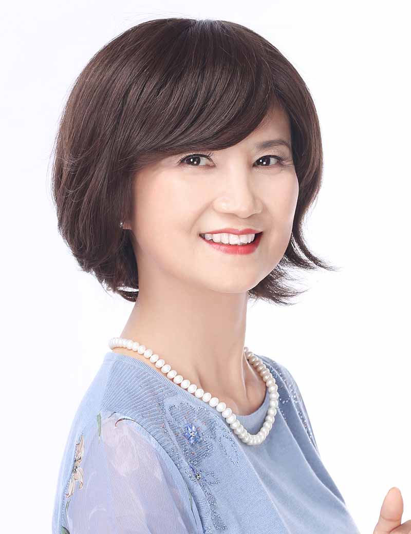女性用 人毛ミックス総手植えウィッグ びっくりする軽さ長時間被っても大丈夫な医療ウィッグ 、 ウィッグネット付き