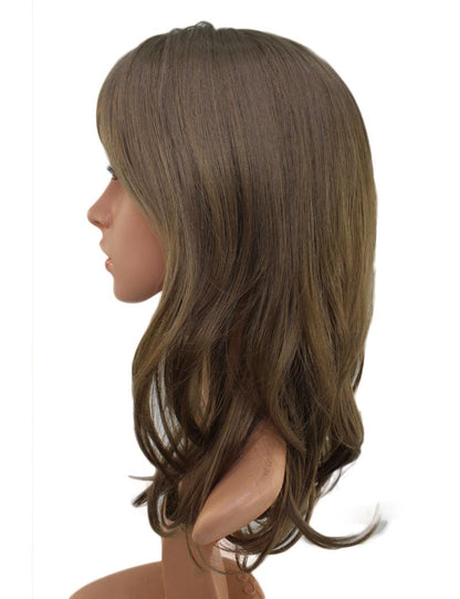 エアリーカールが可愛い！ふわふわヘアで柔らかな女の子に  耐熱です ウィッグネット付き W-537