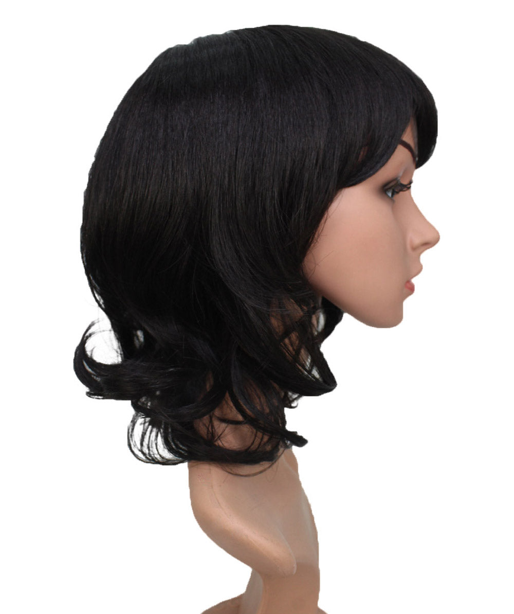 耐熱商品 | ミディアムウィッグ | エアリーカールで女子力UPする人気スタイル | アレンジ自由 | ウィッグネット付き W-160