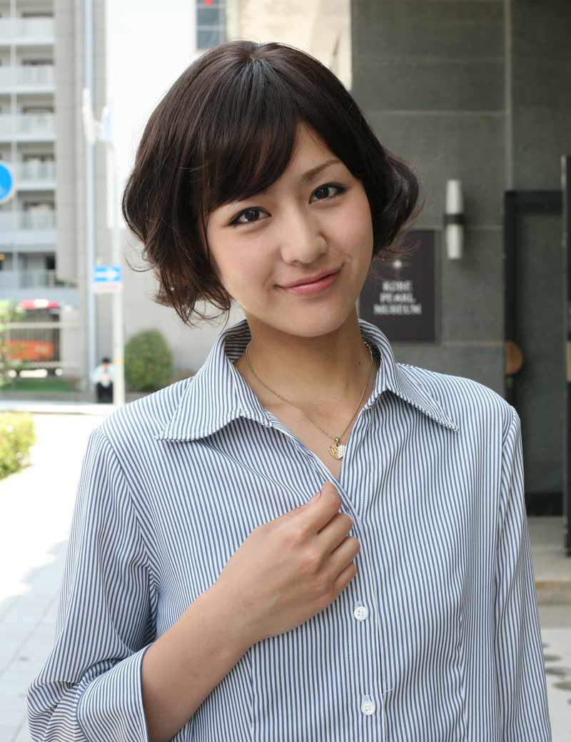 人毛と耐熱ファイバーのミックス, 毛先のカールがかわいいショートスタイル！ ウィッグネット付きHHB-039