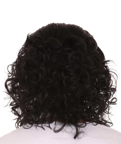 Wigs2you ハロウィンパーティープレミアム H-2147 ゲーム・オブ・スローンズ ジョンブラックカーリーウィッグ あなたのためにカスタマイズ 男性の髪の部分の調整プロセス
