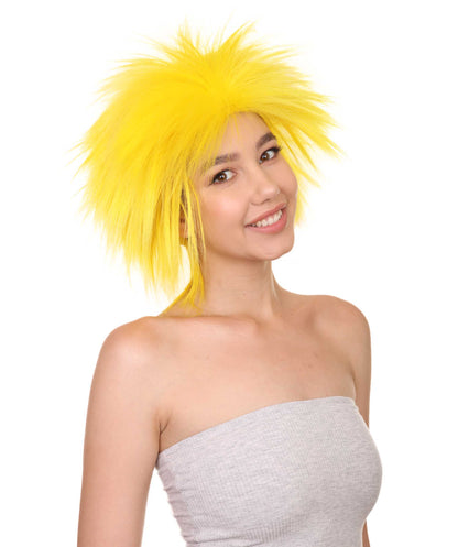 Wigs2you ハロウィンパーティープレミアムレディース H-1685 着け心地が良い とても快適 ファンキーパンク イエローウィッグ