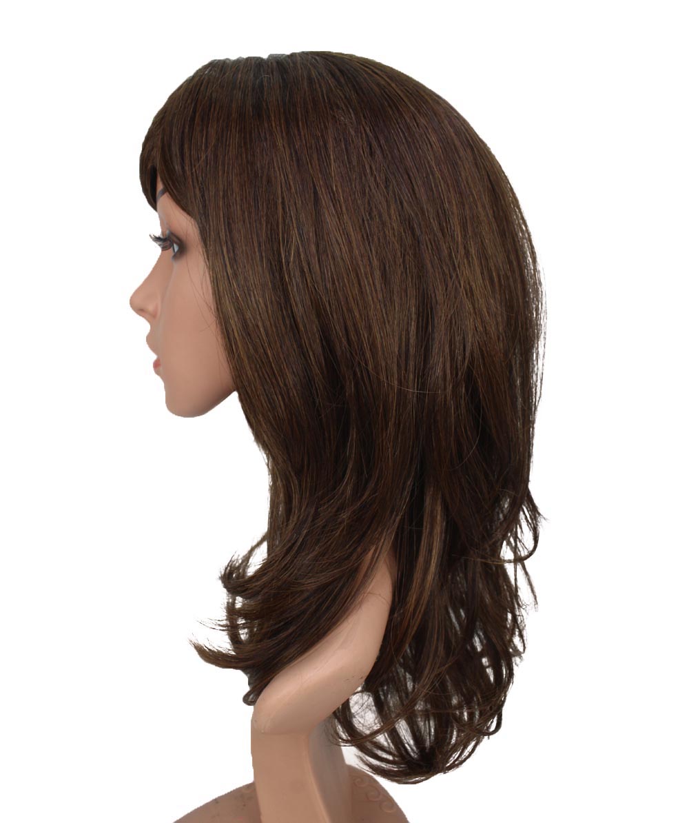 エアリーカールが可愛い！ふわふわヘアで柔らかな女の子に  耐熱です ウィッグネット付き W-537
