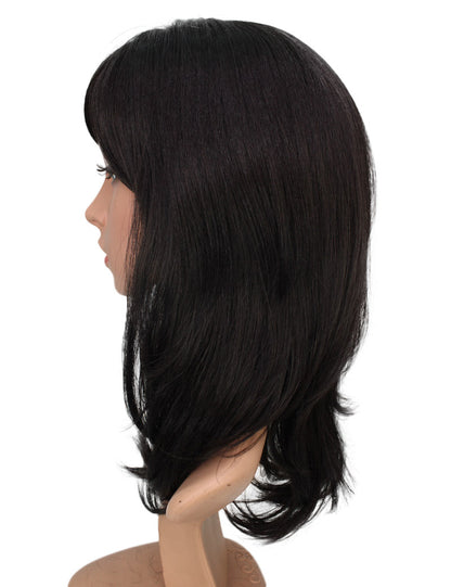 エアリーカールが可愛い！ふわふわヘアで柔らかな女の子に  耐熱です ウィッグネット付き W-537