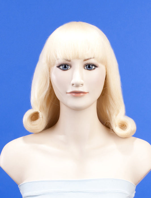 ハロウィンパーティープレミアムレディース H-256 ハローブロンド ファンシーキャラクターファッションウィッグ ソフト合成繊維