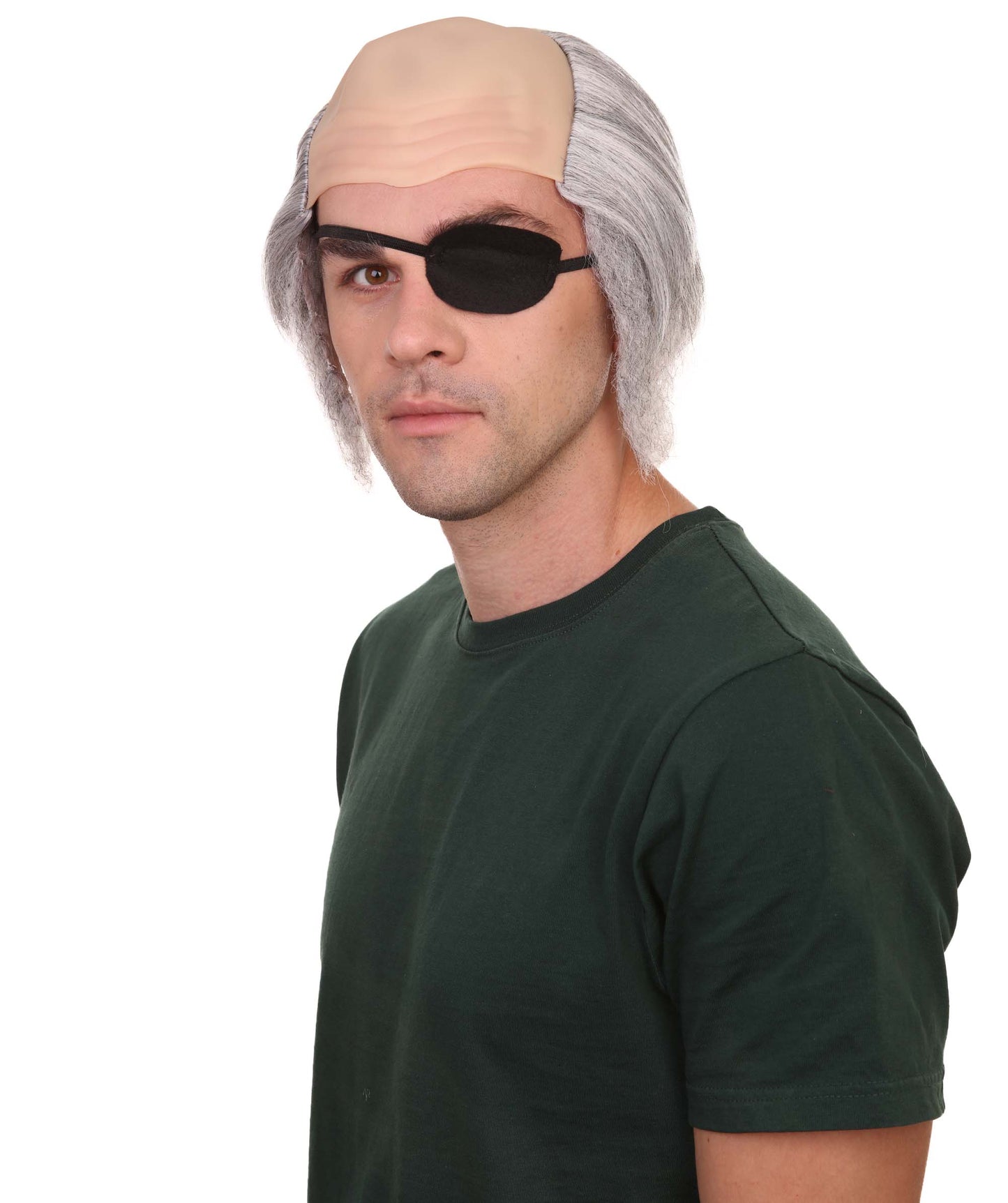 男性用「終わりでない不幸なできごと」オラフ伯爵アイパッチ付き H-4361 コスプレハロウィンウィッグ 耐炎合成繊維