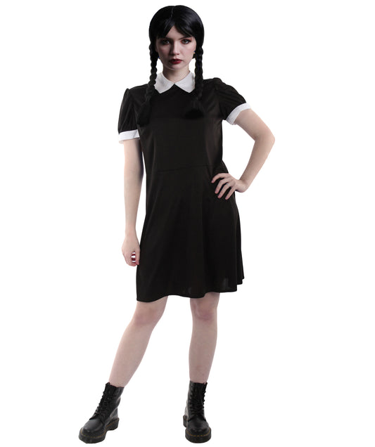 女性用 JCO-319 ブラック ムービーキャラクター コスチューム ハロウィンに最適 難燃性合成ファブリック