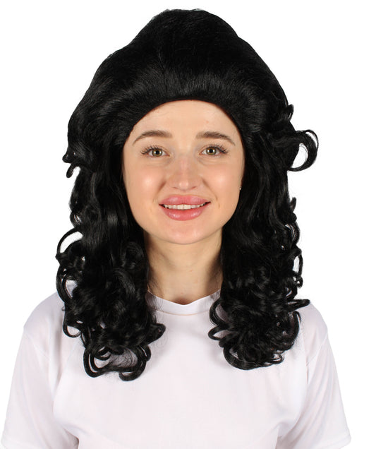 女性用トロールロングカーリーウィッグ ブラック H-5247_BLK ファンシースタイル プレミアムハロウィンパーティーウィッグコレクション