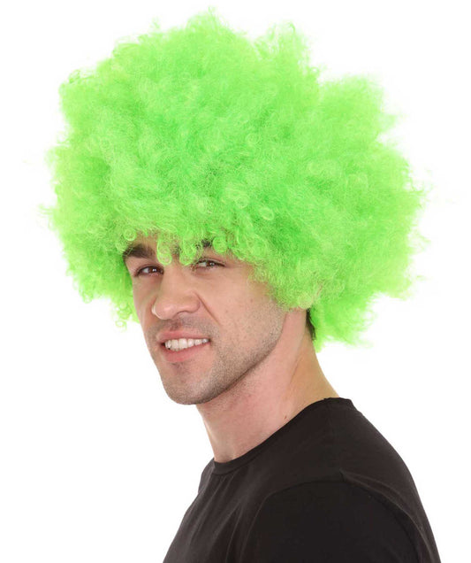 Wigs2you ハロウィンパーティープレミアム メンズ H-649 スーパーアフロウィッグ グリーン色
