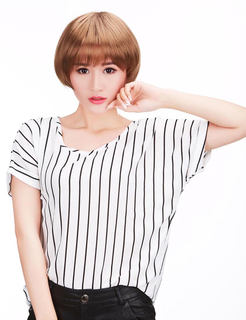 ショートスタイルウィッグ | 可愛らしさ抜群マッシュボブスタイルです | ウィッグネット付き W-599 