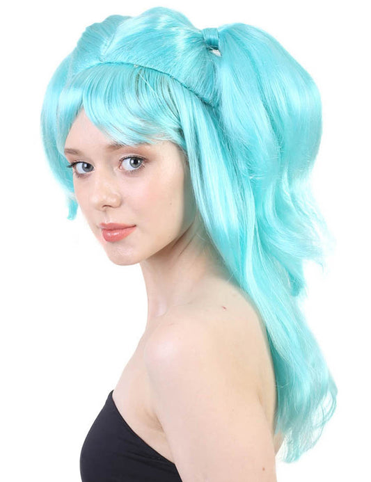 Wigs2you ハロウィンパーティープレミアム レディース H-783 バナナエンジェルウィッグ ブルーレイク色