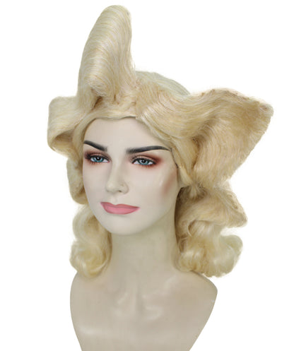 レディース H-5991 ブロンド ドラッグ レディ ウィッグ ハロウィンやコスプレに最適 キャップレスキャップ 合成繊維