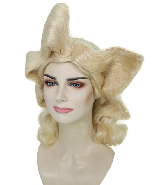 レディース H-5991 ブロンド ドラッグ レディ ウィッグ ハロウィンやコスプレに最適 キャップレスキャップ 合成繊維