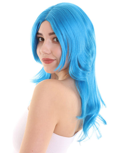 Wigs2you ハロウィンパーティープレミアム H-961 3レイヤーのパーティーガールウィッグ ブルー色