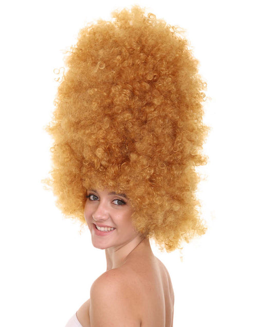 Wigs2you H-3446 レディース アフロウィッグ ライトブラウン ジャンボアフロ ボリューム コスプレウィッグ 合成繊維 フルウィッグ キャップレス 通気性 パーティー ハロウィン 仮装