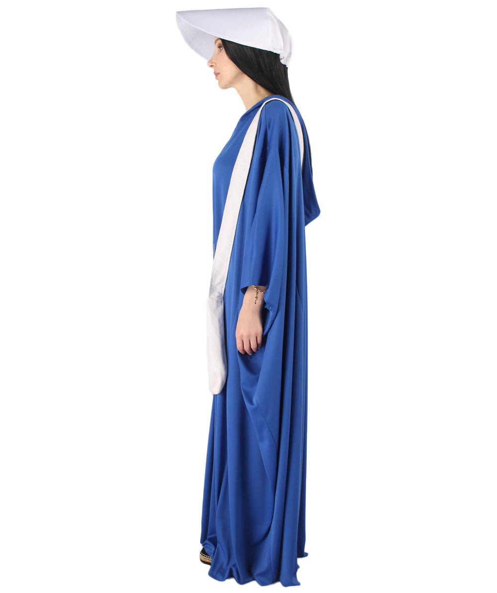 女性用 JCP-068_3 スカイブルー ローブ ハンドメイド コスプレ衣装とバッグ ボンネット付き