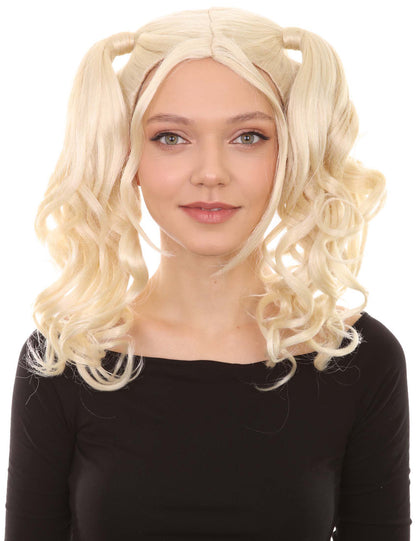 Wigs2you ハロウィンパーティー プレミアム レディース H-761 ドリー ピグテール ウィッグ Lt ブロンドカラー