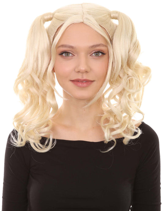 Wigs2you ハロウィンパーティー プレミアム レディース H-761 ドリー ピグテール ウィッグ Lt ブロンドカラー