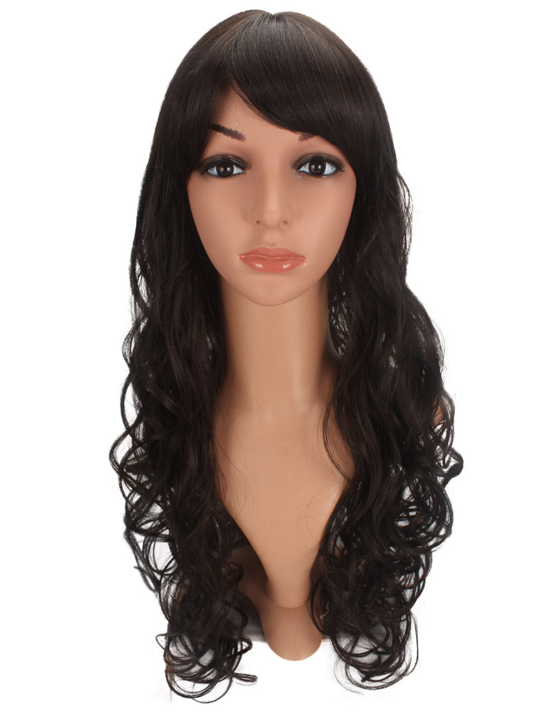 耐熱商品 ロングウィッグ ナチュラルウェーブで女の子らしいスタイルに 74cmで超ロング！ ウィッグネット付き W-519