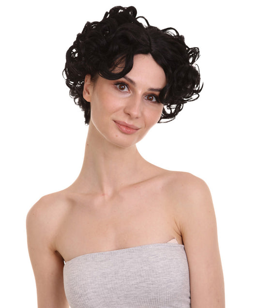 Wigs2you ハロウィンパーティ プレミアムレディース H-2021 着用しやすく とても快適 40年代のベティブラックウィッグの経験