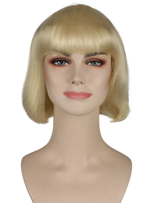 ハロウィンパーティ プレミアムレディース H-5334 ブロンド ショートボブ ウィッグ