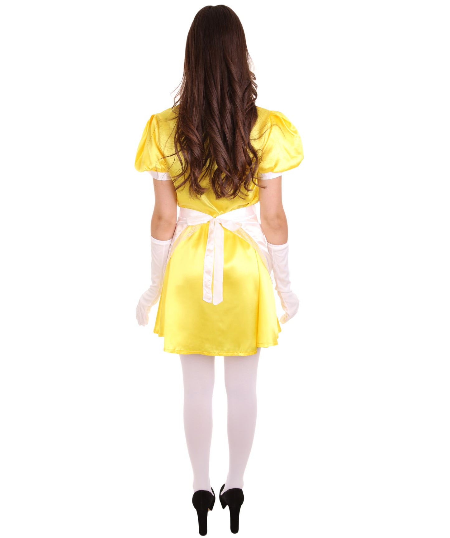 大人用女性の JCO-328_22 フレンチエプロンメイド制服 イエロー コスプレコスチューム