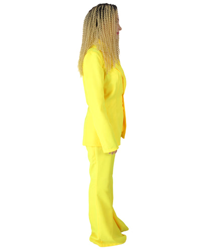 女性用 JCP-057_9 デラックス シンガー パーティー スーツ イエロー コスプレ コスチューム