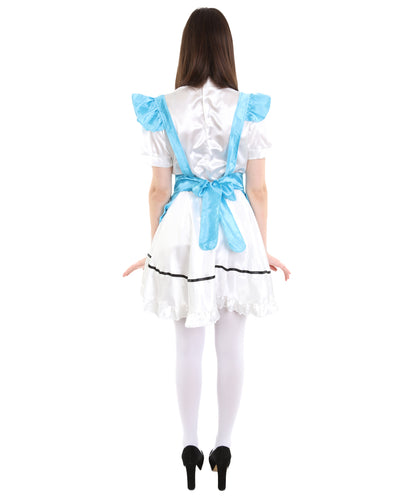 女性用 JCO-326_18 アニメ コスプレ フレンチメイド ファンシー ドレス レイクブルー コスプレ コスチューム