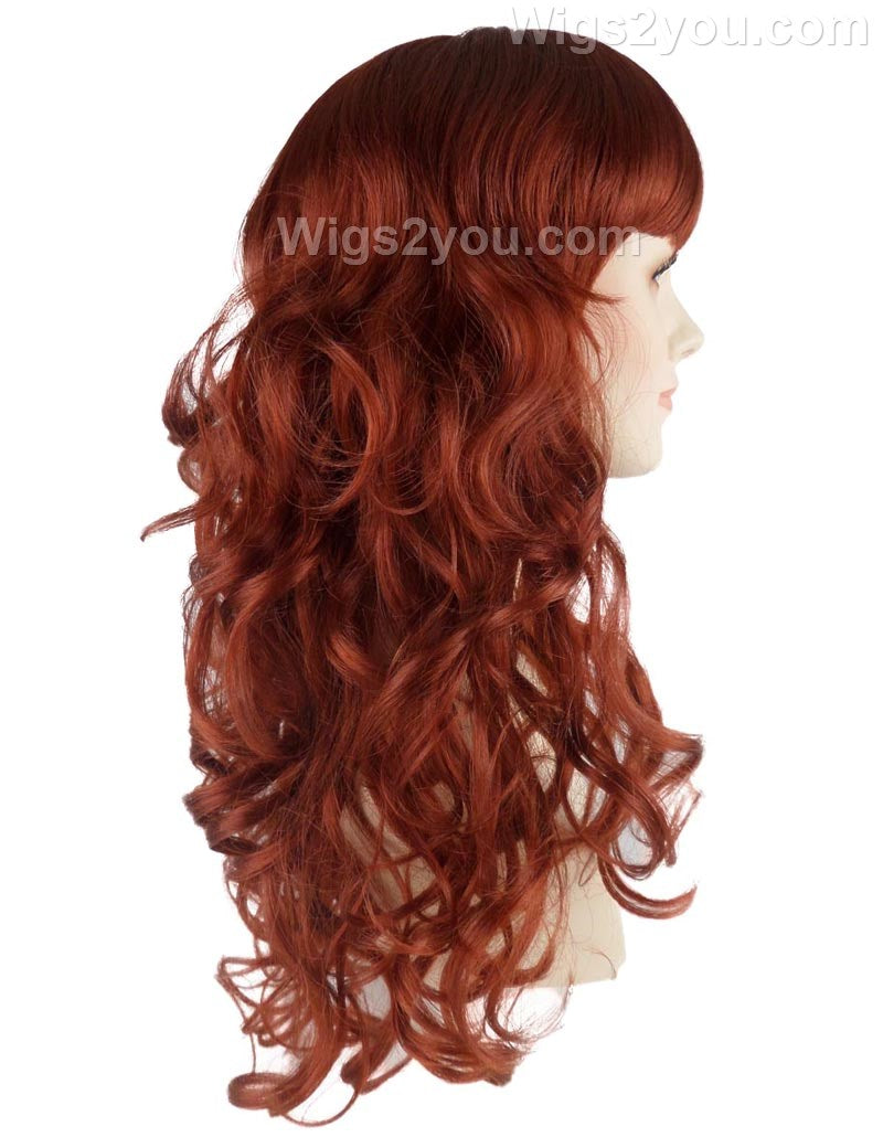 Wigs2you ハロウィン パーティー プレミアム H-812 バットマン 女性ジョーカー ウィッグ ダークオーバーン色