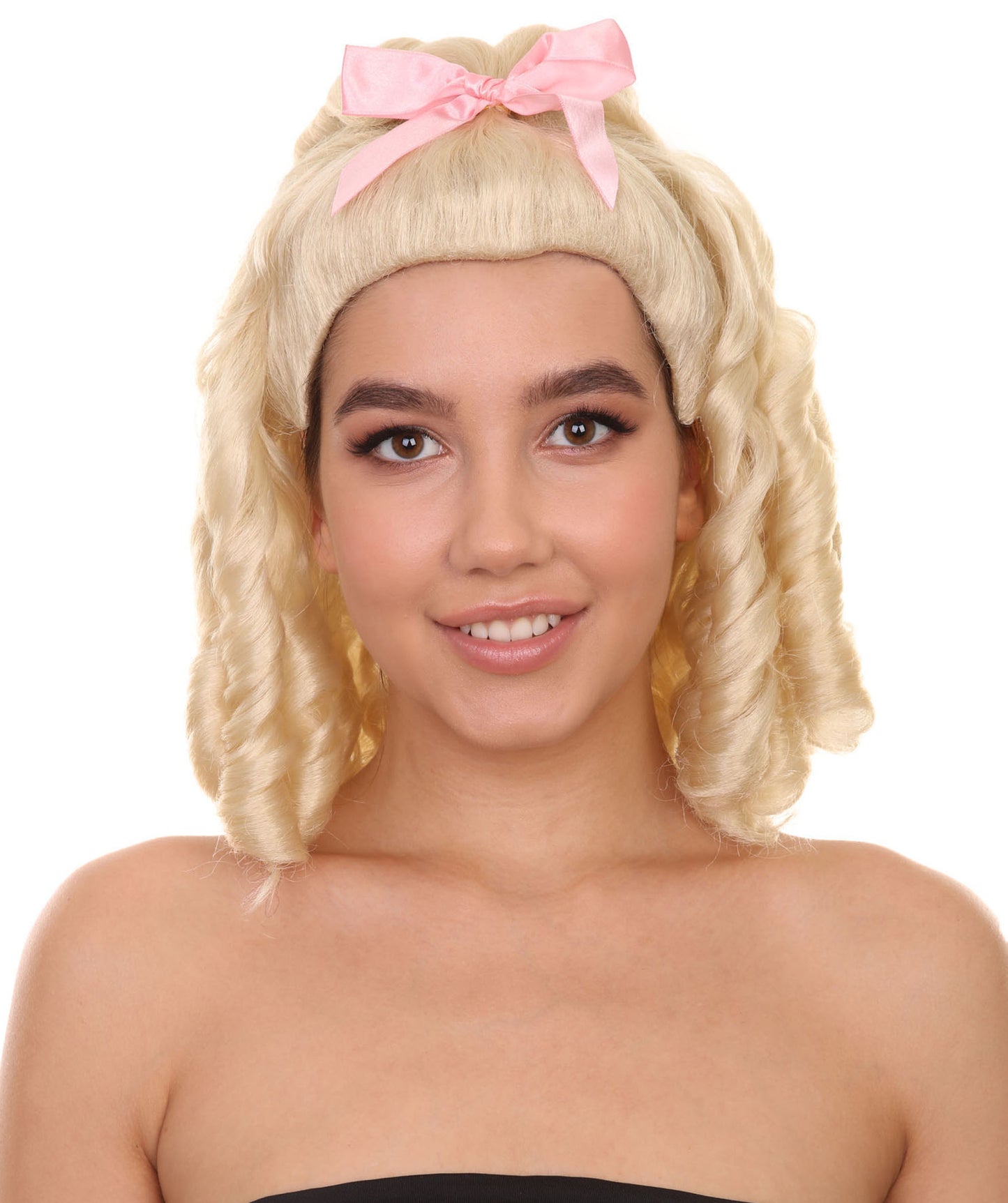 ブロンドプリンセスウィッグ H-3816 ドレッドロック ミディアム ロイヤルコスプレハロウィンウィッグ プレミアム 通気性の良い キャップレスキャップ