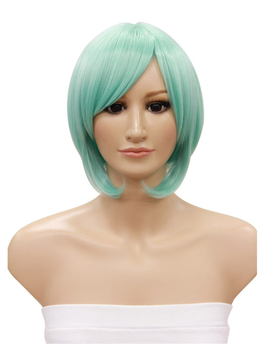 レディースファッション C-014 ショート C-アクアマリン コスプレ ヒートスタイルウィッグ