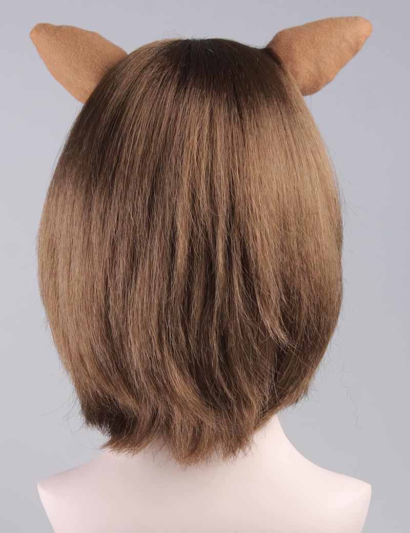 H-304鹿天使婦人用 茶色のコスプレかつらと耳 。