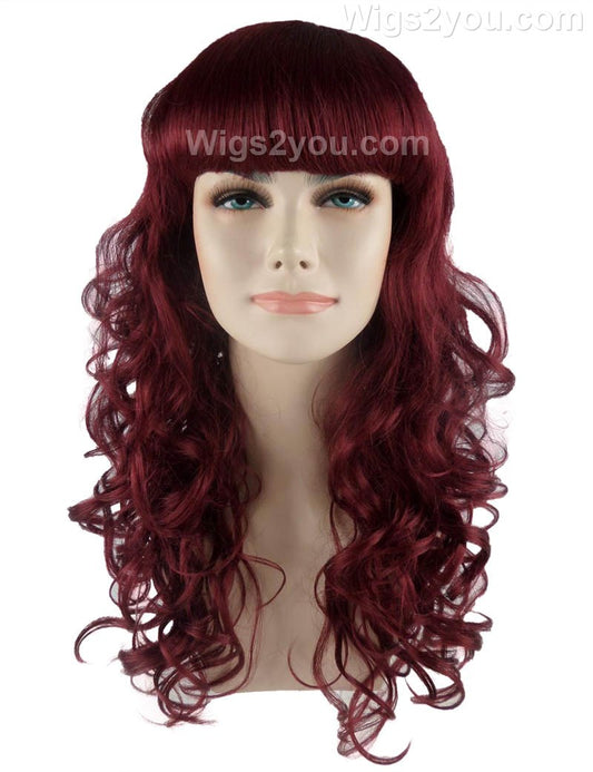 Wigs2you ハロウィンパーティープレミアム H-811 バットマン 女性ジョーカーウィッグ バーガンディカラー