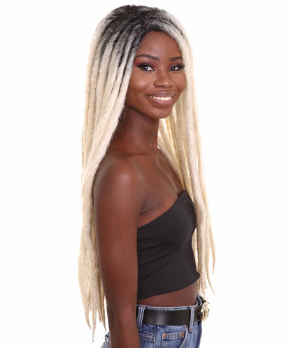 ハロウィンパーティープレミアム H-5262 女性用ロングドレッドロックウィッグ フクシャ