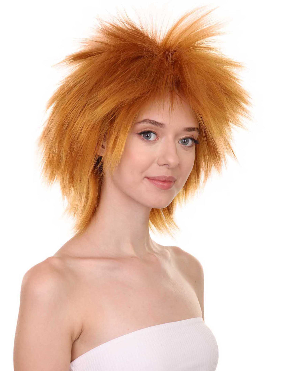 Wigs2you ハロウィンパーティープレミアムレディース H-1684 着け心地が良い とても快適 ファンキーパンク ゴールデンブラウンウィッグ