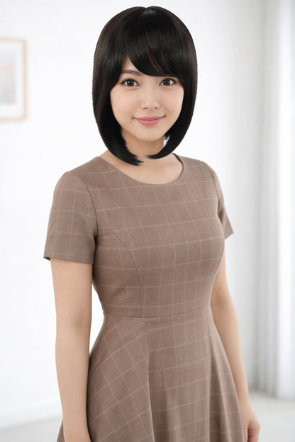 Wigs2you W-1017 定番スタイルは必須アイテム。ナチュラルなシルエットが美しいショートボブスタイル、ウィッグネット付き