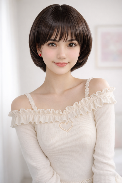 Wigs2you W-1032 耐熱商品 | 毛先がちょっぴり内巻き | 可愛いショートスタイルです | 元気な印象にしてくれます