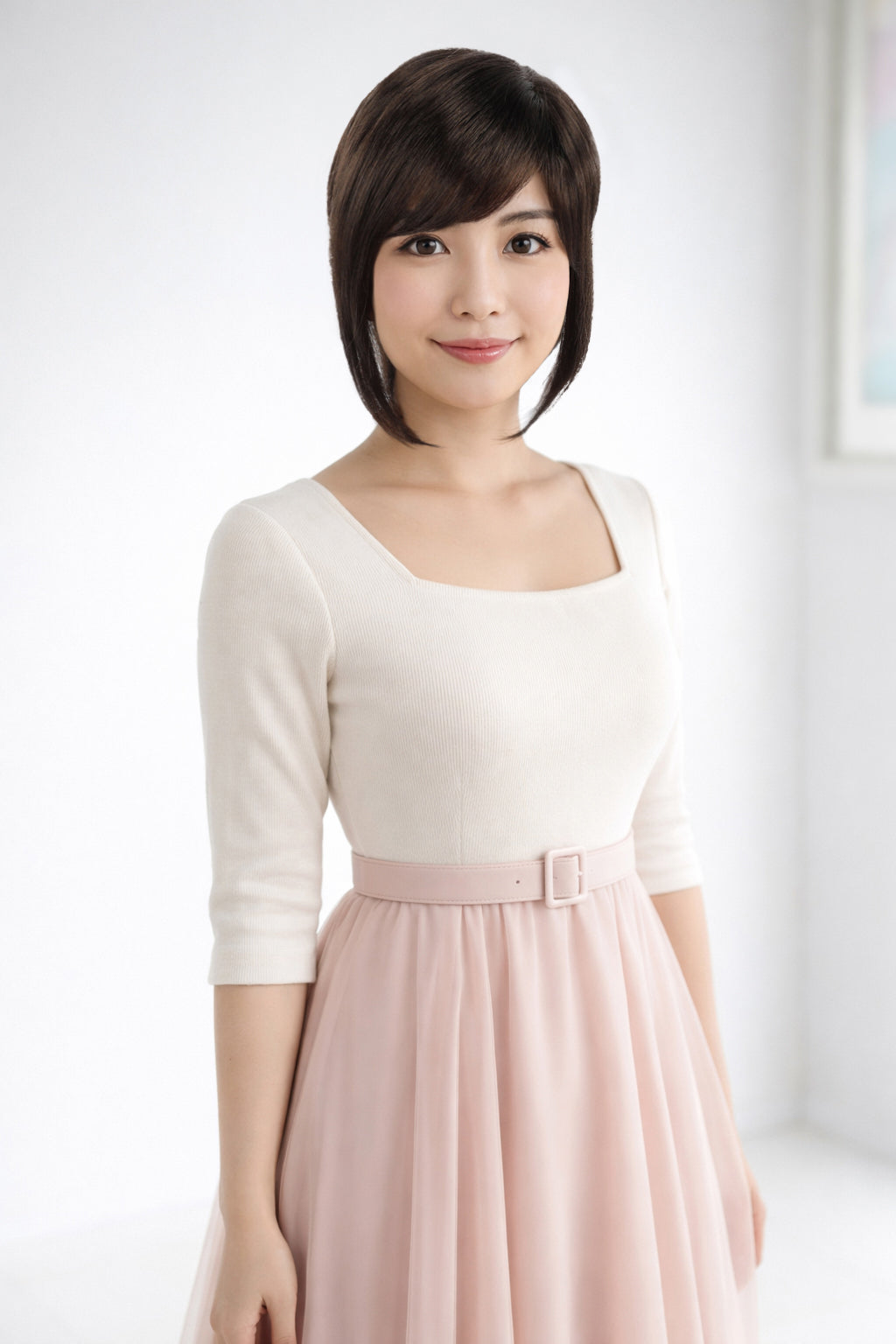 Wings2you W-110A 横髪が長めのボブスタイルです | 上品な雰囲気で女子力もＵＰ | ウィッグネット付き