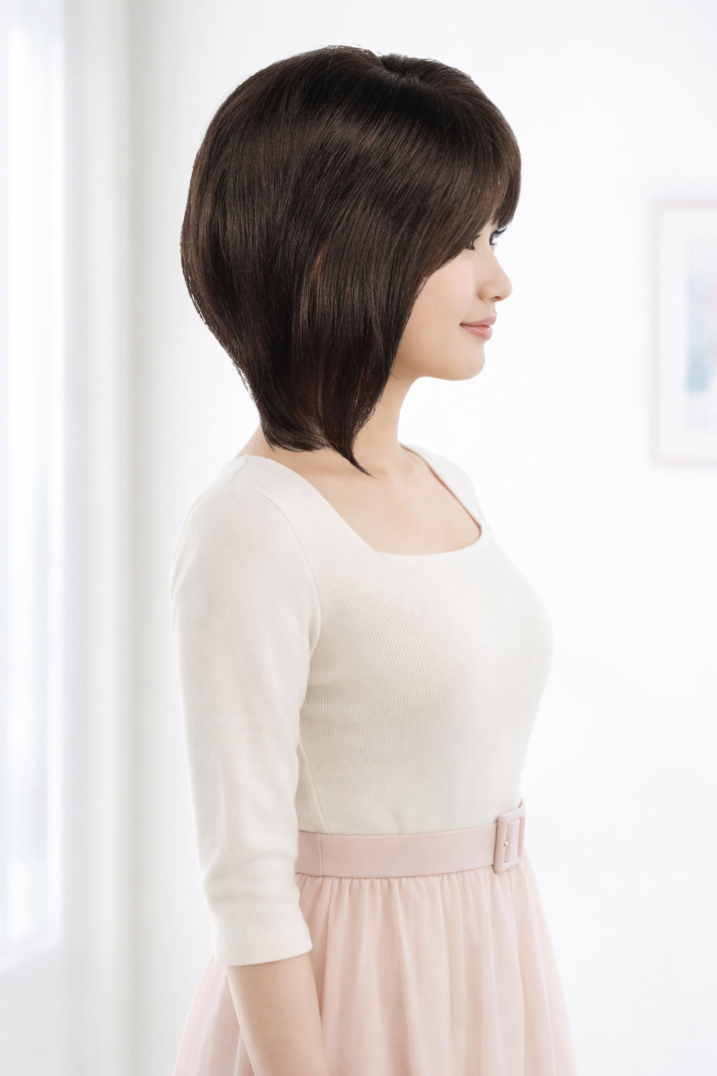 Wings2you W-110A 横髪が長めのボブスタイルです | 上品な雰囲気で女子力もＵＰ | ウィッグネット付き