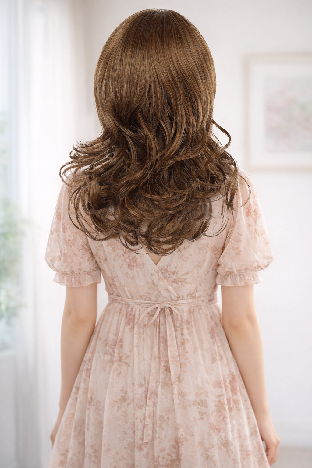 Wigs2you W-503 毛先カールのロングウィッグです！前髪短めでとってもキュート女性らしいフェミニンなスタイルです！ ウィッグネット付き