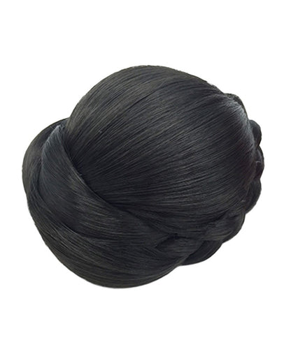 Wigs2you W-8455 女性用和風ウィッグ シニヨン・お団子スタイル ナチュラルウィッグ 着物・夏祭り・花火大会・結婚式などにぴったり！自然な風合いと快適なフィット感のファイバー製。調節可能なストラップ付き。