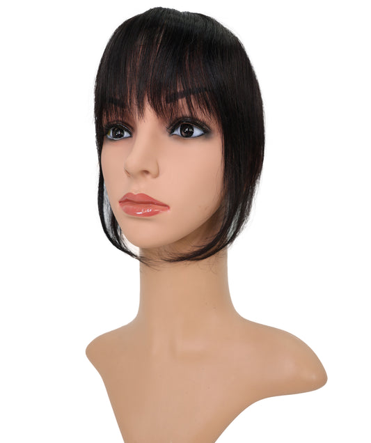 Wigs2you W-8481 部分ウィッグ _ 100%人毛、9" 軽量トップヘアピース _ 医療用・日常用