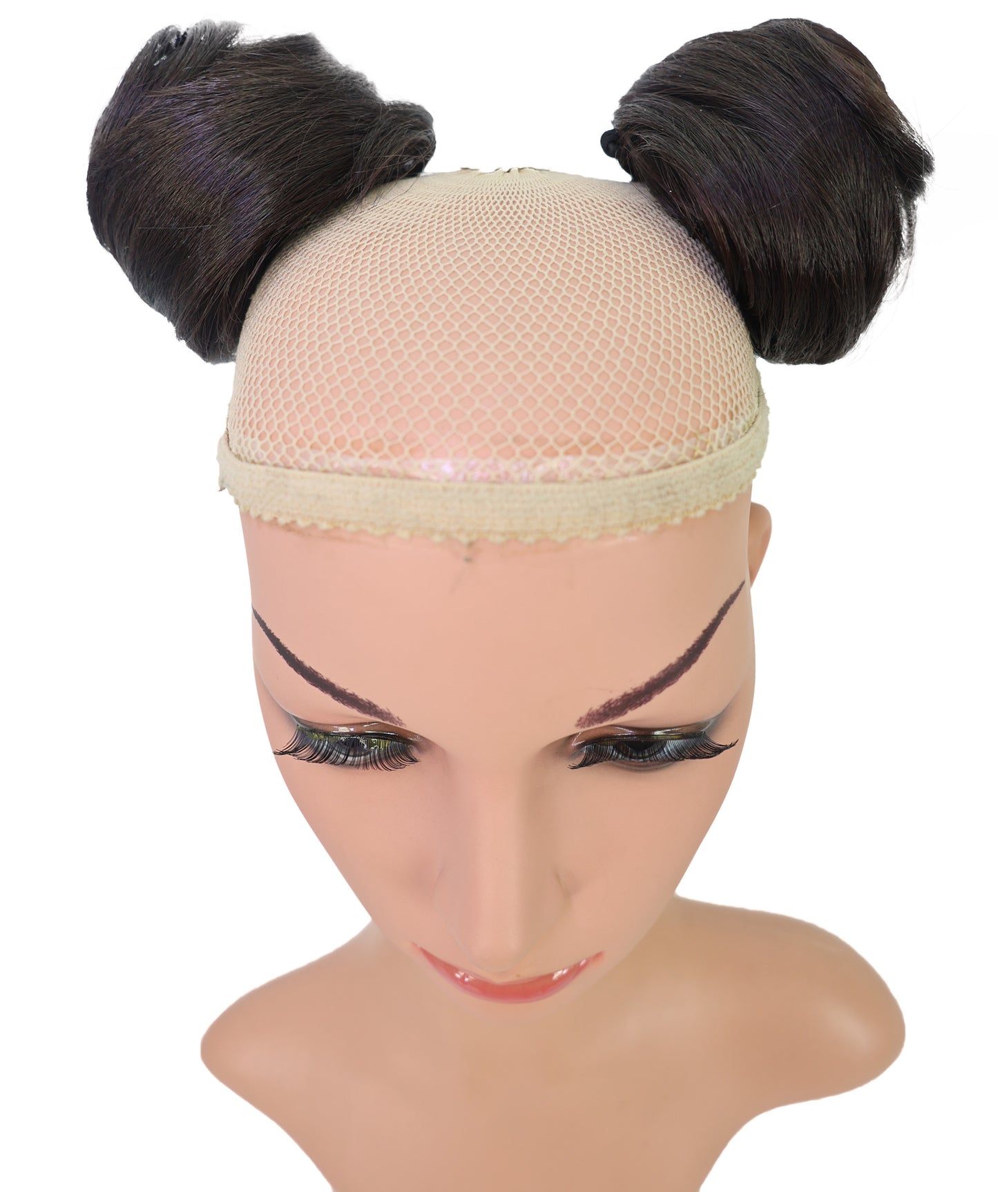 Wigs2you W-8484 ヘアシュシュ ファッション バン | 耐熱性 ブラック 6.5インチ メッシーヘアピース